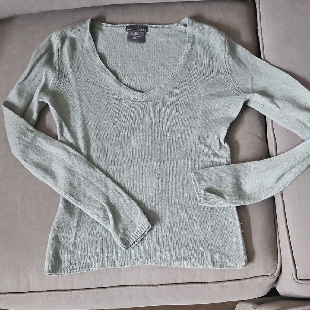 Blue (Semi Grayish?) Cashmere Sweater Light Weight, Medium